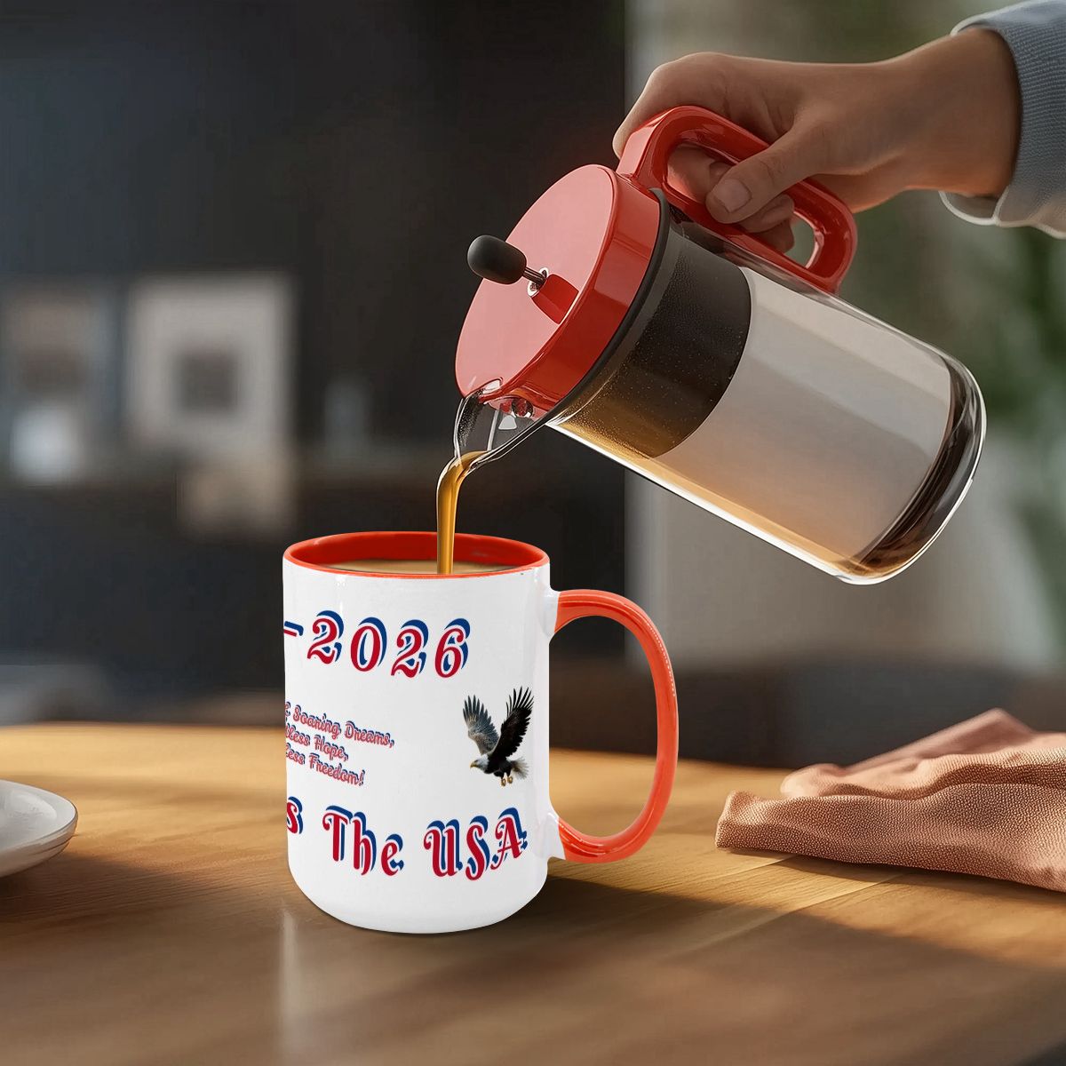 Large Colorful Mug (15oz) (Made in USA)