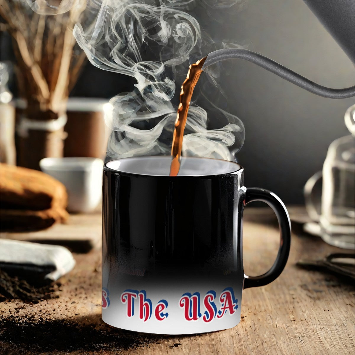 1776-2026 (250 Years of Soaring Dreams, Boundless Hope, and Endless Freedom!) God Bless The USA Color Changing Mug (11oz) (Made in USA)
