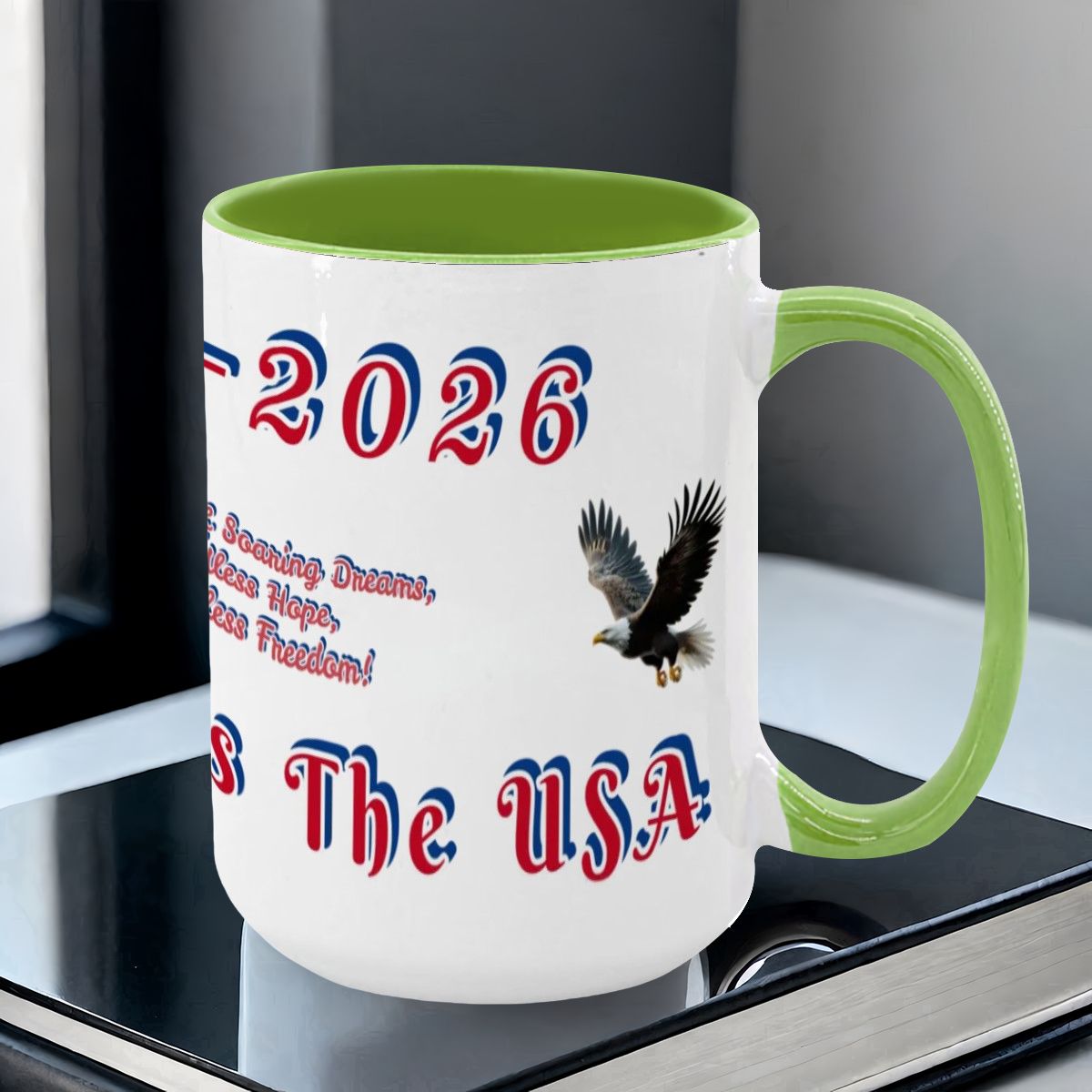 Large Colorful Mug (15oz) (Made in USA)
